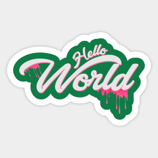 Hello World Sticker